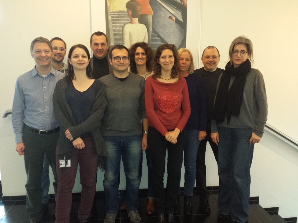 From left to right: Stephen Wood, Jochen Kindler, Hanna Schneegans, Peter Uhlhaas, Andrea Raballo, Chantal Michel, Stefanie Schmidt, Frauke Schultze-Lutter, Stephan Ruhrmann, Ana Theodoridou; not on the photo is Martin Debbané